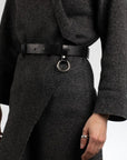 Black Leather Belt Elon