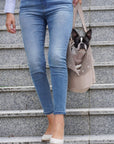 Dog Carrier and Everyday Bag in Nude