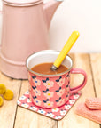 Enamel Mug & Coaster Set - Ocean Blue Matching - Enamelhappy