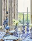 Enamelled Pretty Polly Parrot Candlestick - Left
