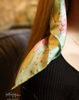 English Bloom Silk Scarf