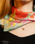 English Bloom Silk Scarf