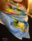 English Summer Silk Scarf