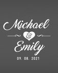 Personalised Wedding Cake Knife & Server Set – Engraved Stainless Steel