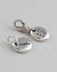 Pebble Personalised Silver Charm
