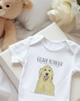 Golden Retriever Baby Bodysuit: For Your Little Weirdo with Big Puppy Energy!