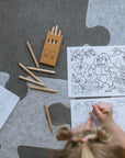 4-piece Felt Puzzle Playmat - Add-on for Climbing Toys