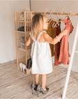 Kids Wooden Clothing Rack