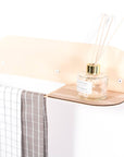 Steel & Wood Towel Rack - Beige