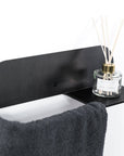 Steel & Wood Towel Rack - Waxed Steel