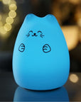 White Lucky Cat Silicone Night Lamp