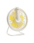 White Little Bear Fan Lamp with Night Light