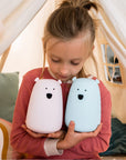 Big Bear Silicone Lamp with Remote - Blue