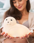 Seal Silicone Night Lamp with Remote White