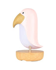 Pink Bird Lamp with Bluetooth Speaker