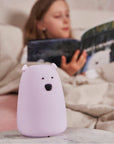 Big Bear Silicone Night Light Lavender