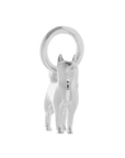 Pomsky Silver Dog Charm