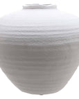 Large Matte White Ceramic Vase Statement Piece