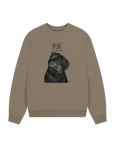 Snorty Potato Oversized Sweatshirt – Cozy, Just Like Your Pug!