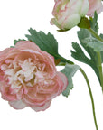 Romantic Pink Ranunculus Faux Bouquet