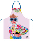 Chic Kitchen Apron with Artistic Flair