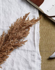 Taupe Faux Pampas Grass Stem for Stylish Interiors