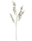 Pack of 6 x 100cm Artificial Foliage Stem with Small Flowers - Purple-3