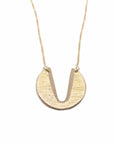 Fortunate Necklace in Brass or Sterling Silver