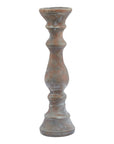 Elegant Siena Large Brown Column Candle Holder | Modern Décor