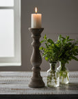 Large Ceramic Column Candle Holder