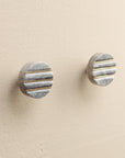 Giana Grey Marble Round Drawer Knobs
