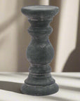 Ceramic Grey Column Candle Holder