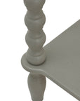 Spindle Leg Console Table with Two Drawers in Warm Grey