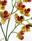 Artificial Flowers Orchid Pink Yellow Planter 43cm-3