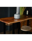 Live Edge Solid Acacia Wood Bar Table
