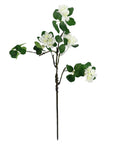 Pack of 6 x 60cm Flower Foliage Spray - White-3