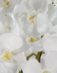 Artificial Deluxe Bush Orchid White 85cm Bush Orchid Lots of Flowers Botanik-1