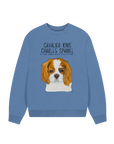 Oversized & Overruled: Eco-Luxe Sweatshirt with Cavalier Queen Energy