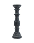 Grey Ceramic Column Candle Holder Large Statement Piece