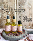 Personalised Face Care Set 30ml – Choose Your Carrier Oil, Mist & Essential Oil Blend for Skincare & Glow