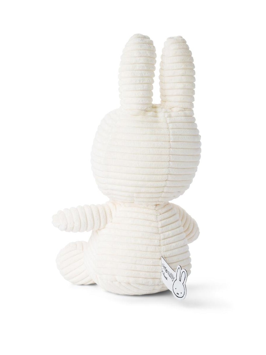 Premium Miffy Sitting Corduroy Plush Toy, Soft Velvety Bunny, Handcrafted Classic Dutch Design, Officially Licensed, 23cm Tall, CE Certified by Faemli at brixbailey.com