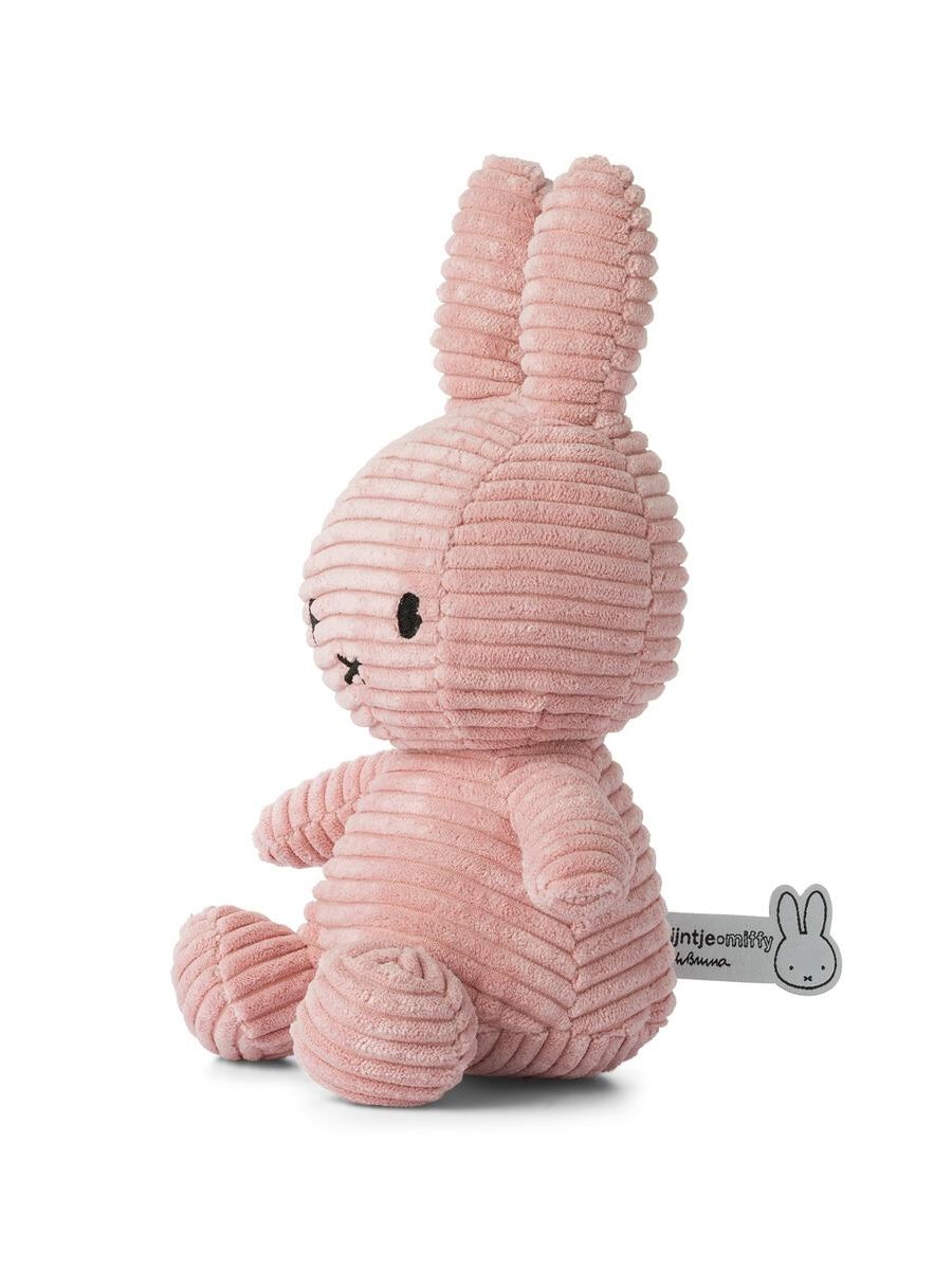Luxury Miffy Sitting Corduroy Plush Toy, Premium Soft Velvety Bunny, Handcrafted Classic Collectible, Officially Licensed, 23cm Tall by Faemli at brixbailey.com