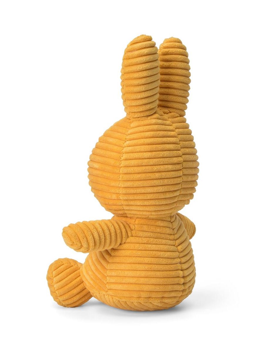 Premium Miffy Sitting Corduroy Plush Toy, Soft Velvety Bunny, Handcrafted 100% Polyester, Classic Dutch Design, Officially Licensed, 23cm Tall, CE Certified by Faemli at brixbailey.com