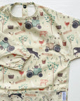 Long Sleeved Baby Bib - Farm Yard Print