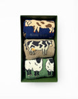 Farm Animals Bamboo Socks Gift Box of 3