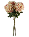 Pack of 6 x Artificial Flowers Extra Large Reflex Chrysanthemum - Pink 75cm-1