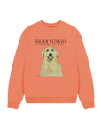 Golden Retriever Vibes: Sustainable Women's Oversized Sweatshirt