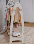 Large White Arched Clothing Rack for Kids