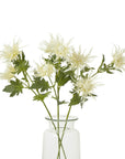 Cream Sea Holly Faux Flower Stem