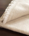 Luxury Noble Cashmere Blanket, 100% Pure Cashmere Handwoven Throw, Honey Gold Herringbone, Premium Soft Large Blanket, 125cm x 250cm by Wildash London at brixbailey.com